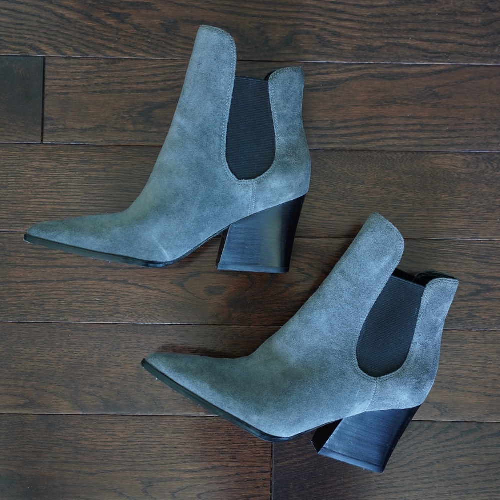 Kendall & Kylie Suede Finley Ankle Boots - Size 5.5